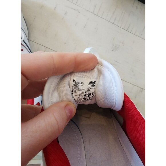 New Balance 550 Team Red Navy Mens Size 9.5 - Picture 9 of 9